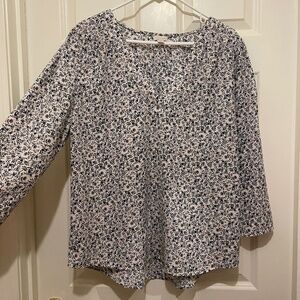 3/4 Length Sleeve Floral Top